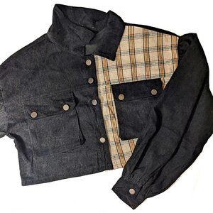 Cropped corduroy jacket/shirt